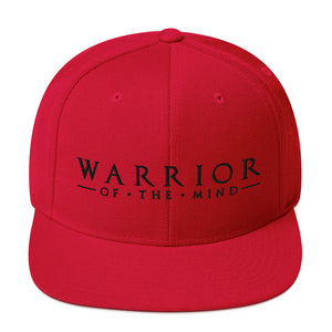 Red Snapback Cap that says WARRIOR OF THE MIND