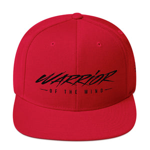 Red Snapback Cap that says WARRIOR OF THE MIND